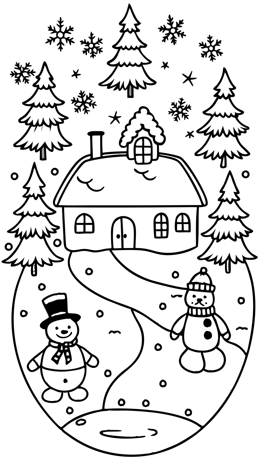 coloriages d’hiver imprimables